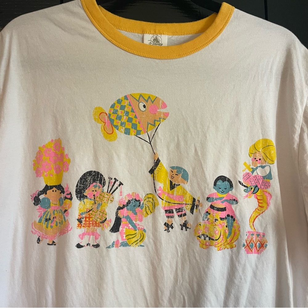 Disney World 50th Anniversary Small World Ringer T-Shirt